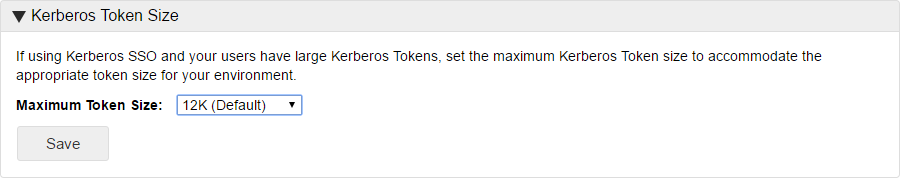 Kerberos Token Size Kerberos Token Size